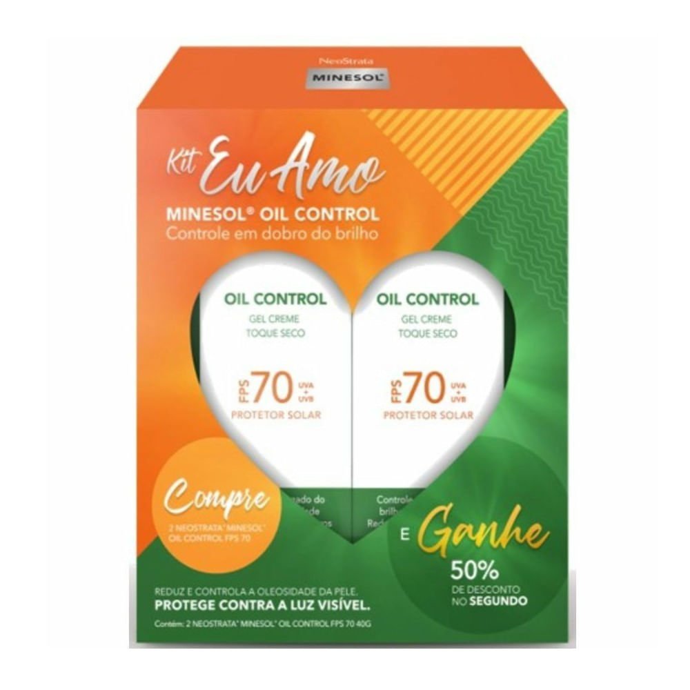 Protetor Solar Neostrata Minesol Oil Control FPS70 40g 2 Unidades