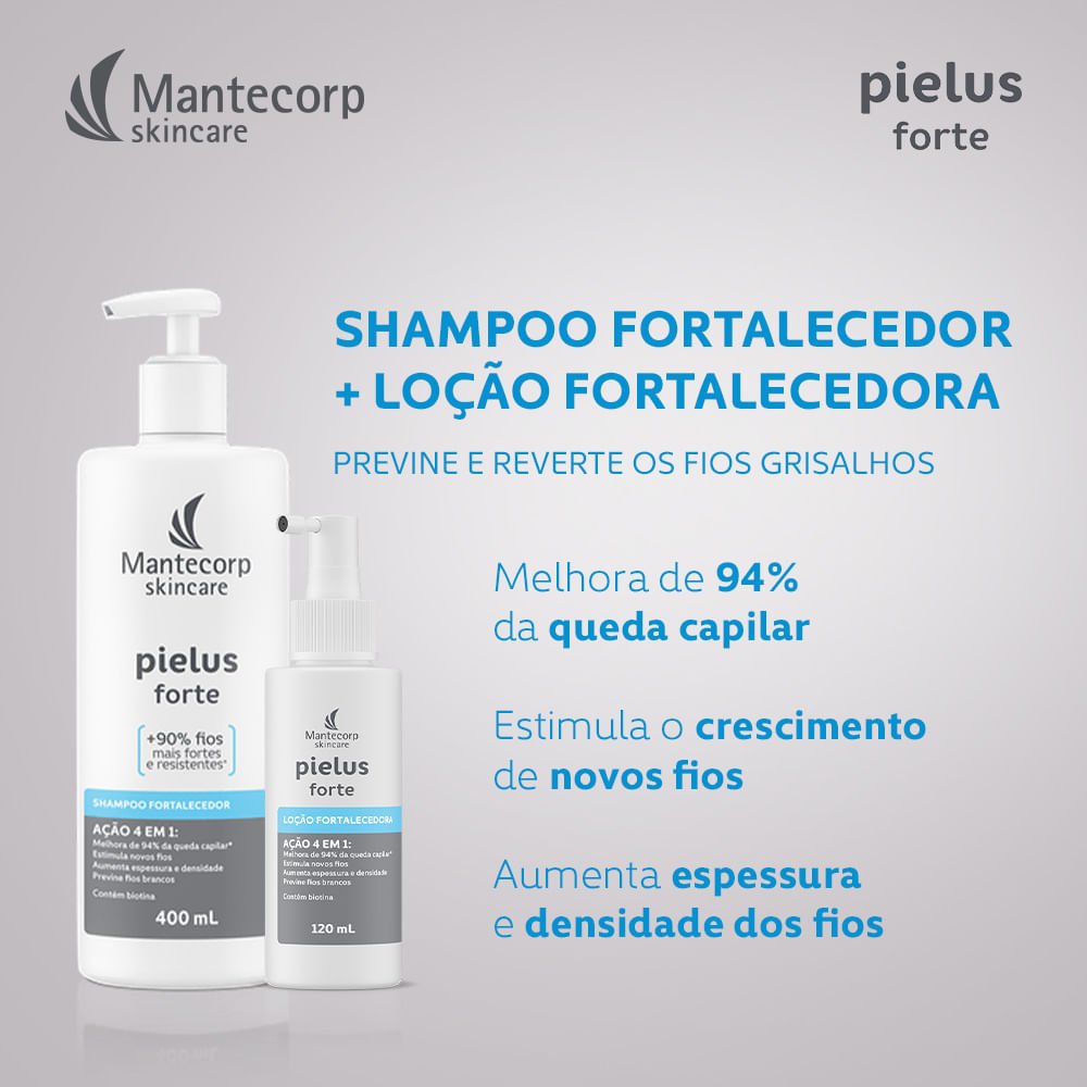 Shampoo Fortalecedor Pielus Forte 400ml - Imagem 2