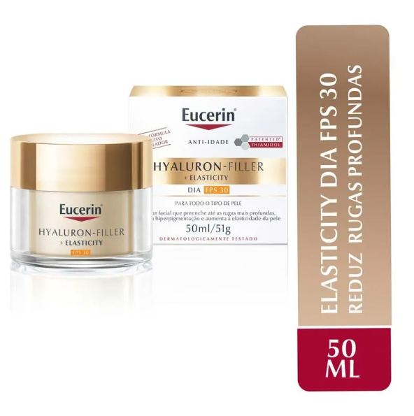 Creme Facial Anti-Idade Eucerin Hyaluron-Filler + Elasticity FPS30 50ml - Imagem 2