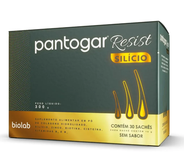 Pantogar Resist Silicio sem sabor 30 Sachês