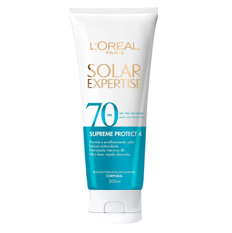 Protetor Solar Corporal L'Oréal Paris Solar Expertise Supreme Protect 4 FPS 70 200ml