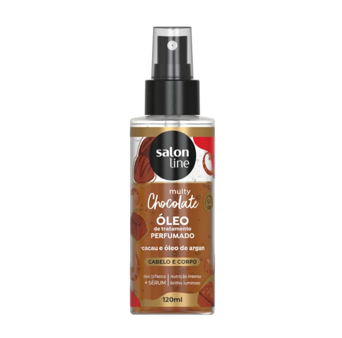 Óleo Perfumado Salon Line Cabelo e Corpo Multy Chocolate 120ml