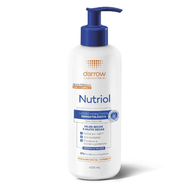 Loção Hidratante corporal Nutriol Darrow sem perfume 400ml