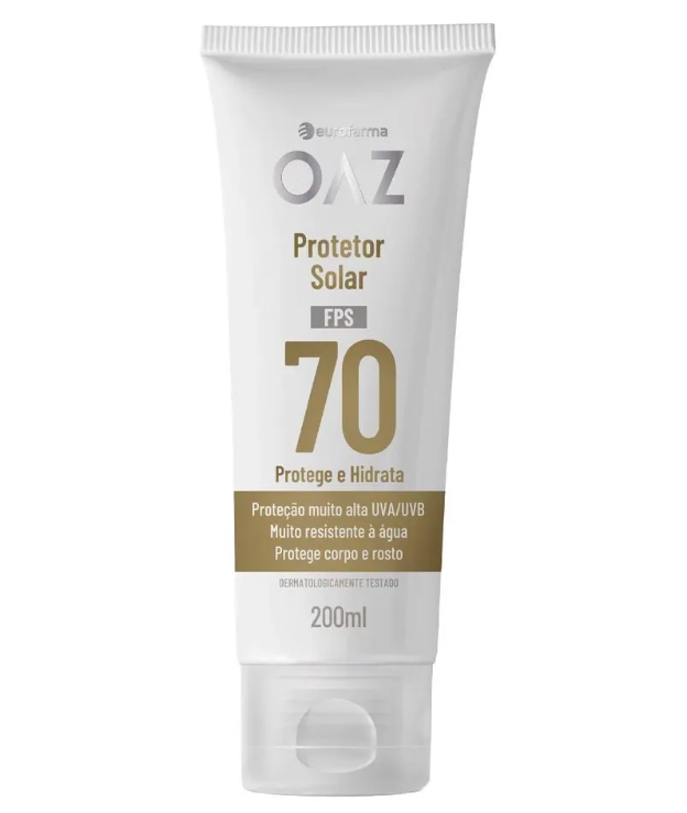 Protetor Solar OAZ FPS 70 200ml