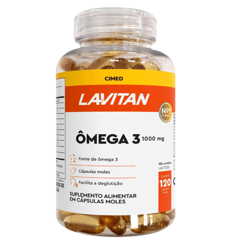 Lavitan Ômega 3 com 120 cápsulas