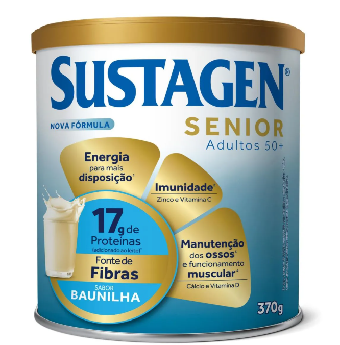 Sustagen Senior 50+ sabor Baunilha 370g