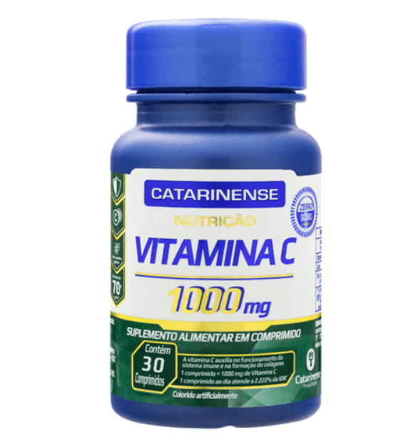 Vitamina C Catarinense 1000mg com 30 Cápsulas