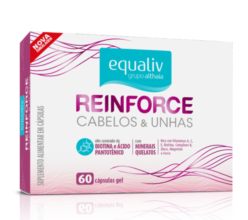 Equaliv Reinforce Cabelos E Unhas 60 Capsulas