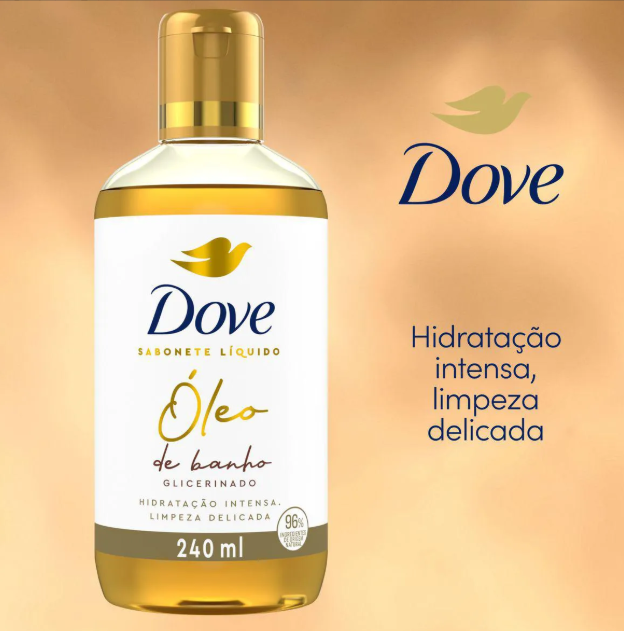 Sabonete Líquido Dove Óleo de Banho Glicerinado 240ml - Imagem 2