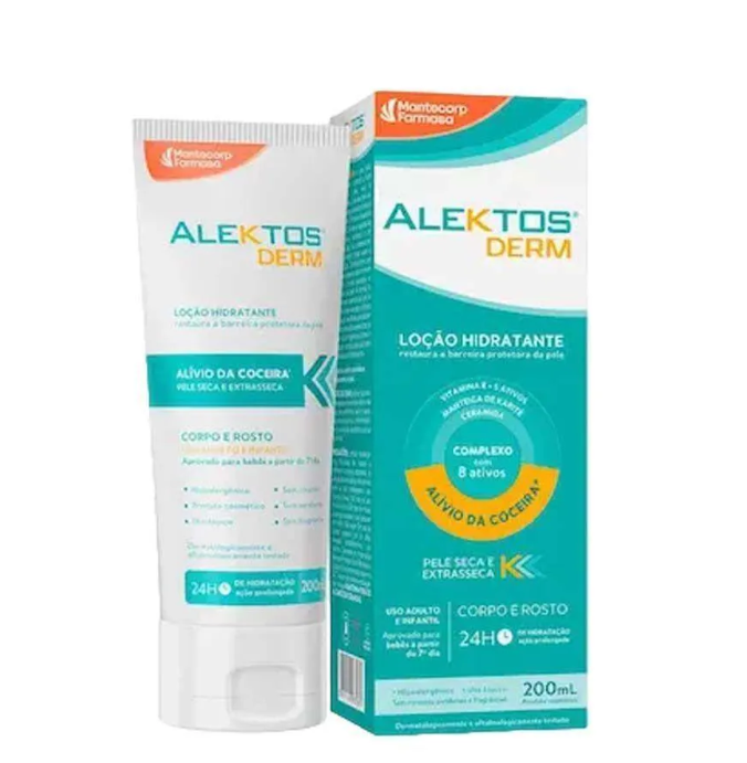 Loção Hidratante Alektos Derm Corpo e Rosto 200ml