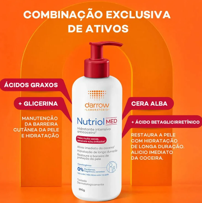 Loção Hidratante Darrow Nutriol Med 390g - Imagem 3