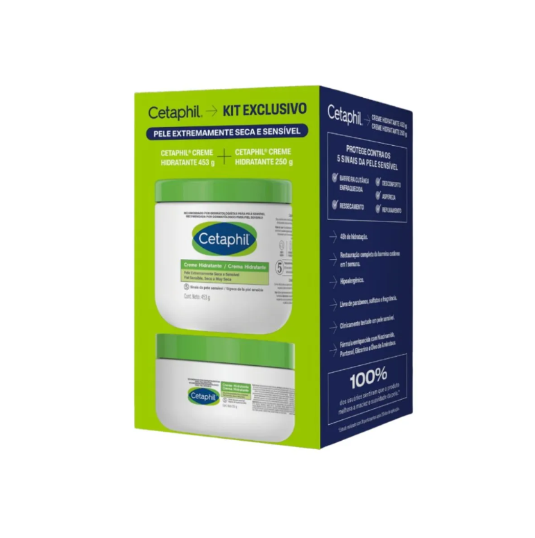 Kit Cetaphil Creme Hidratante 453g + Creme Hidratante 250g