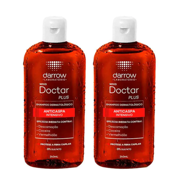 Kit Shampoo Anticaspa Darrow Doctar Plus Intensivo 2 Unidades com 240ml Cada